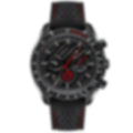 Apex – Black Dial with Red Accents | Perforated Strap