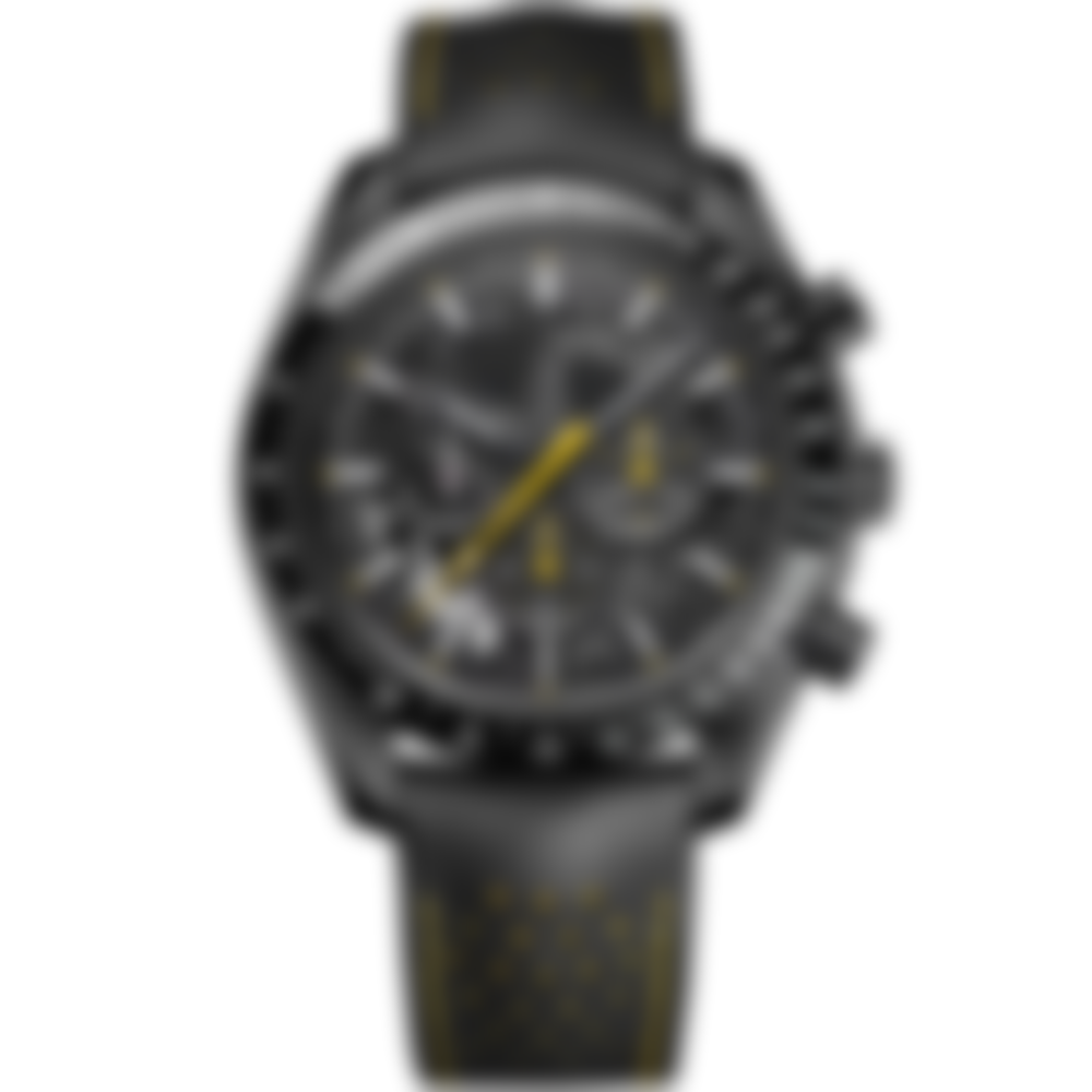Apex – Black Dial with Yellow Accents | Perforated Strap