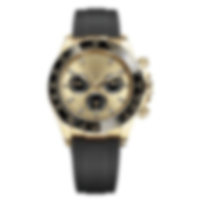Circuit 40 – Champagne Dial | Gold Tone Case & Black Rubber Strap