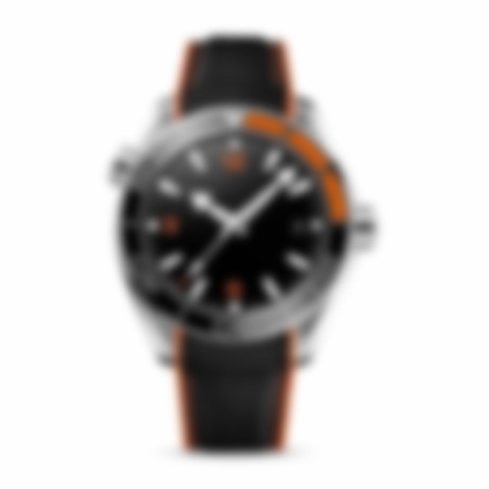 Coast – Black Dial with Orange Accents | Sport Strap