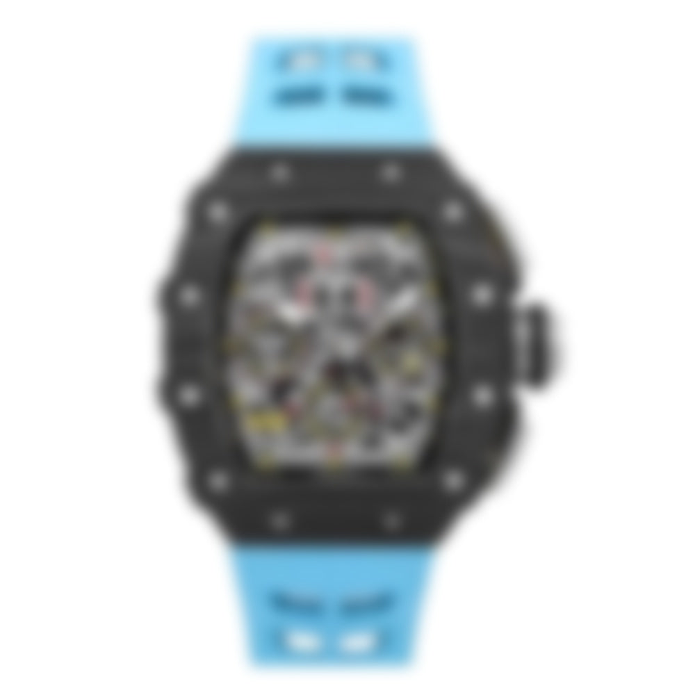 Contour – Black Case | Blue Strap