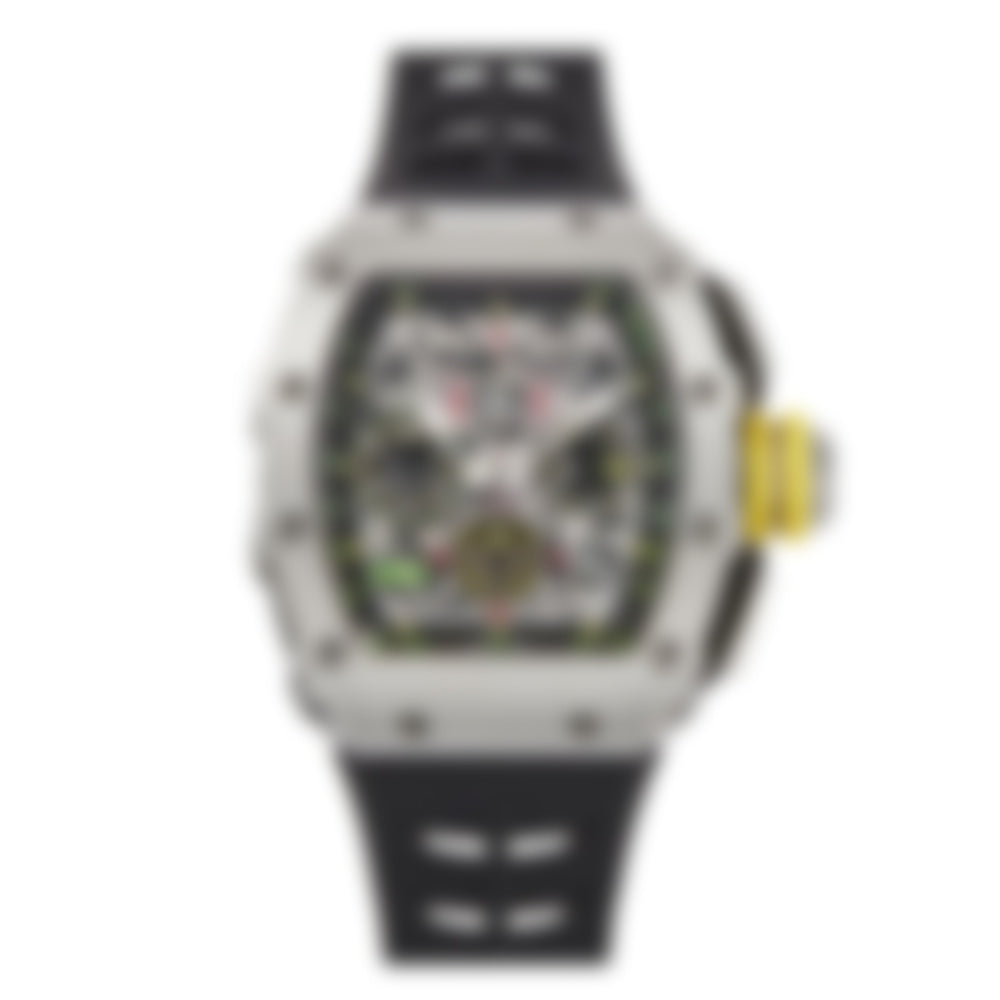 Contour – Silver Case with Yellow Accents | Black Strap
