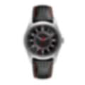 Heirloom – Black Dial with Red Accents | Textured Strap