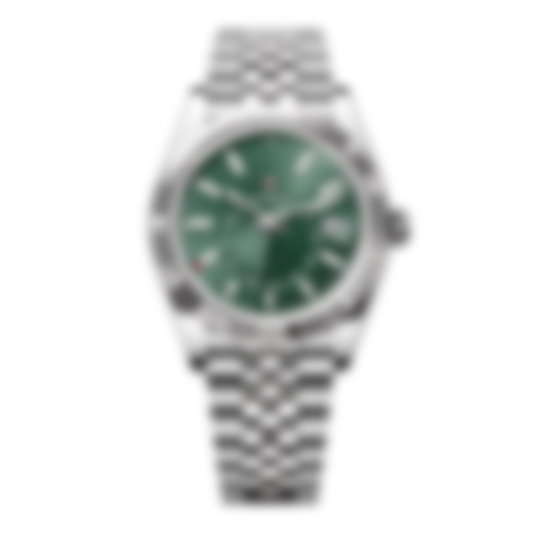Horizon 42 – Green Sunburst Dial | Stainless Steel Bracelet