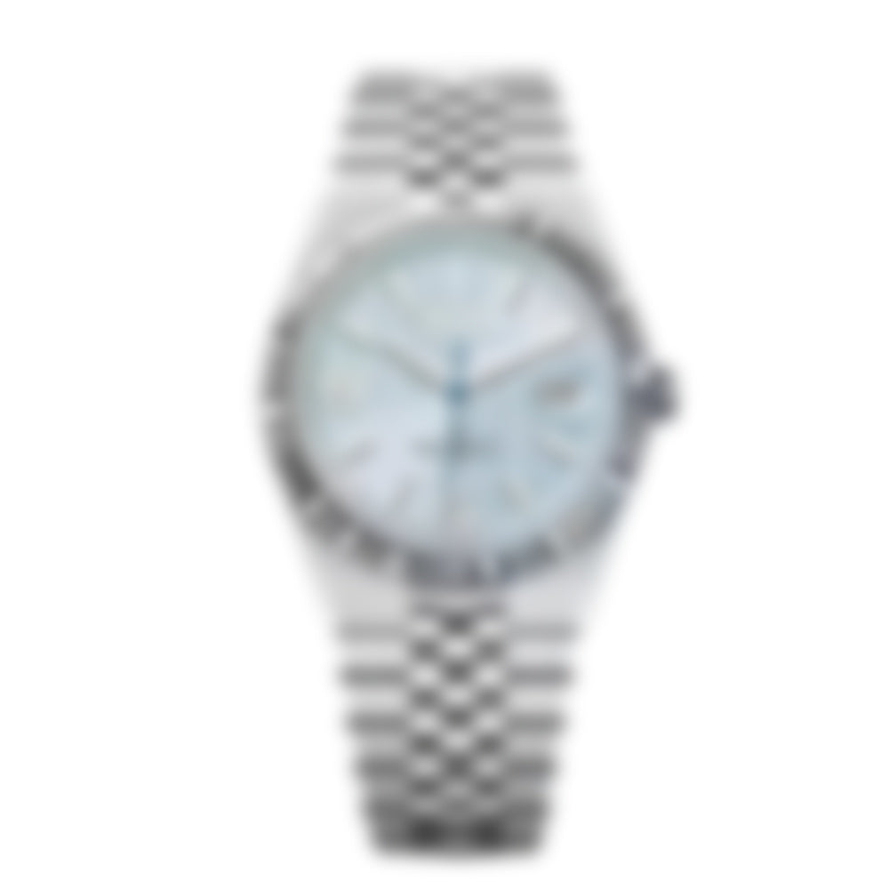 Linear 40 – Ice Blue Dial | Steel Bracelet