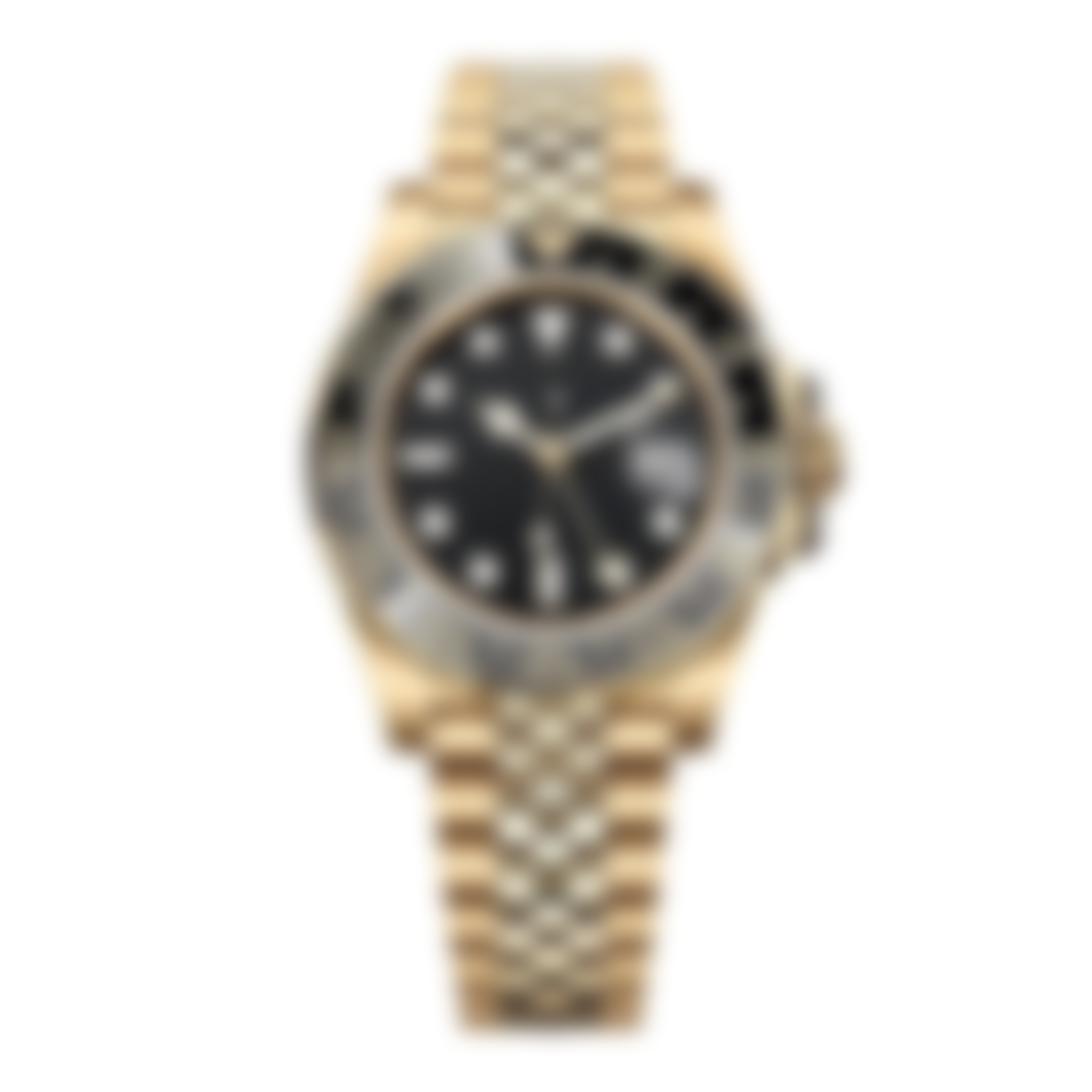 Meridian 40 – Black Dial | Gold Tone Bracelet