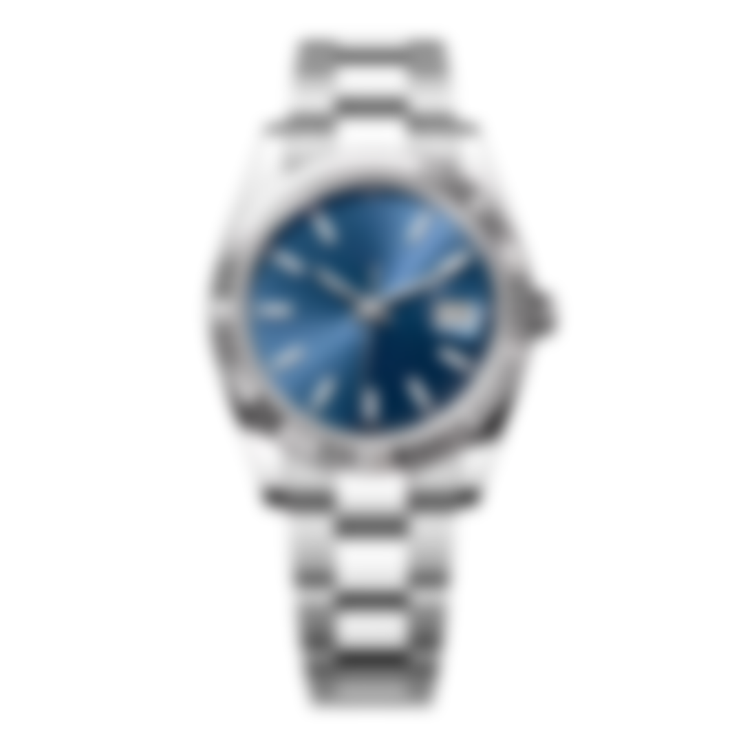 Regent 41 – Blue Sunburst Dial | Steel Bracelet
