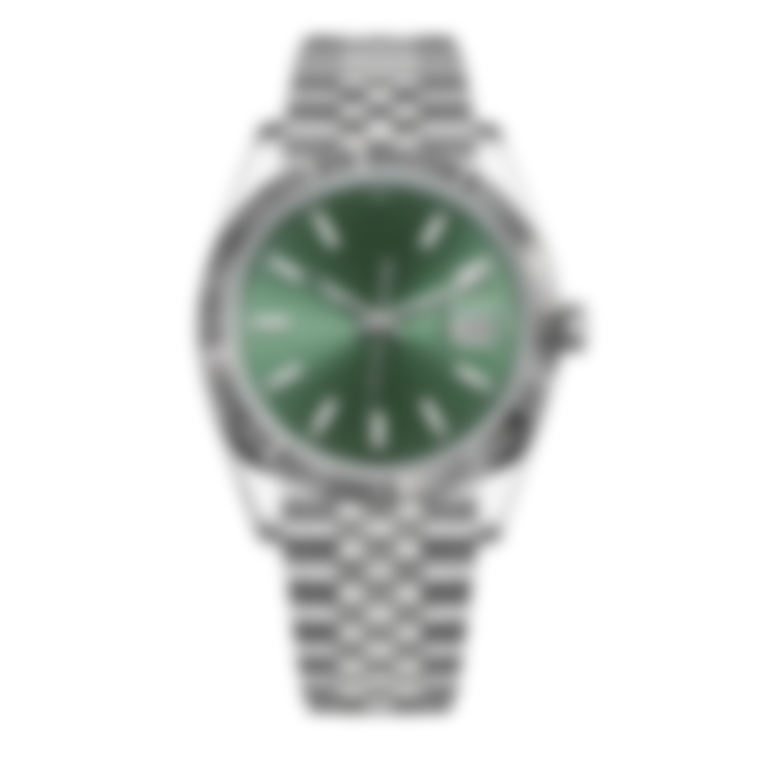 Regent 41 – Green Sunburst Dial | Stainless Steel Bracelet