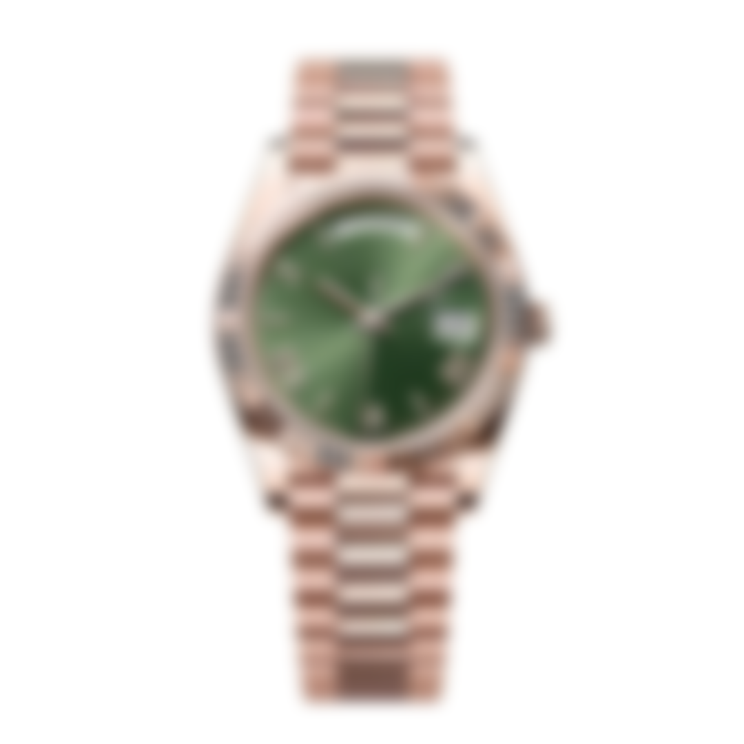 Sovereign 40 – Green Sunburst Dial | Rose Gold Tone Bracelet